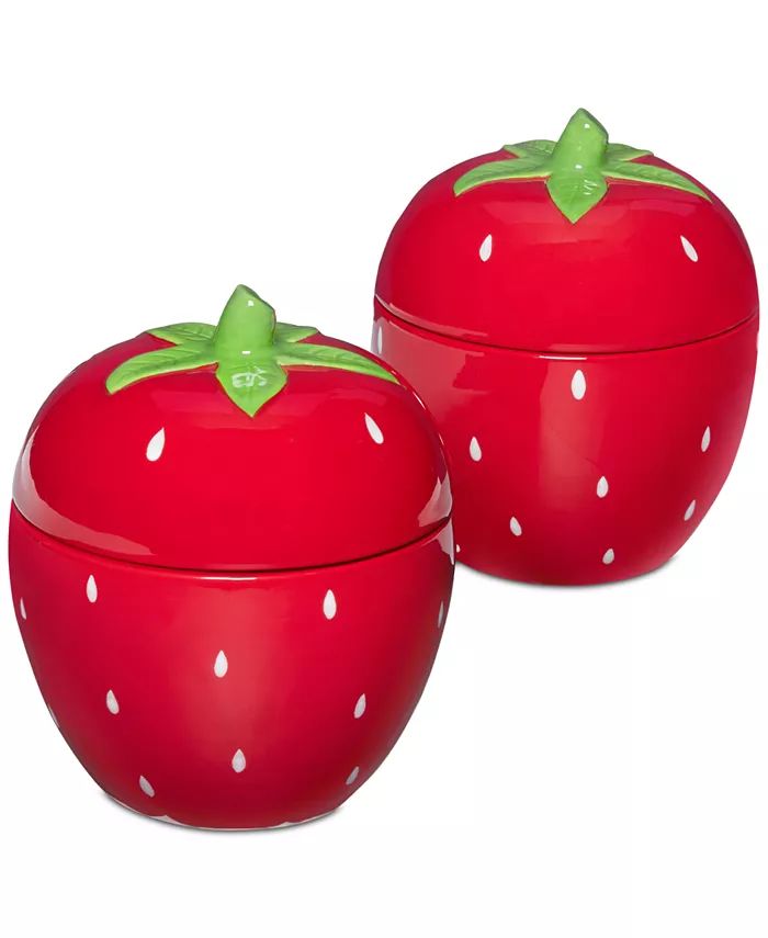 The Cellar 2-Pc. Set Stoneware Strawberry Cocottes, Created for Macys & Reviews - Bakeware - Kitc... | Macys (US)