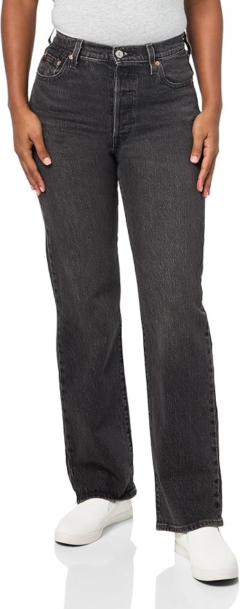 Levi's® Women's Ribcage Full Length Jeans, Static Noise Overload | Amazon (US)