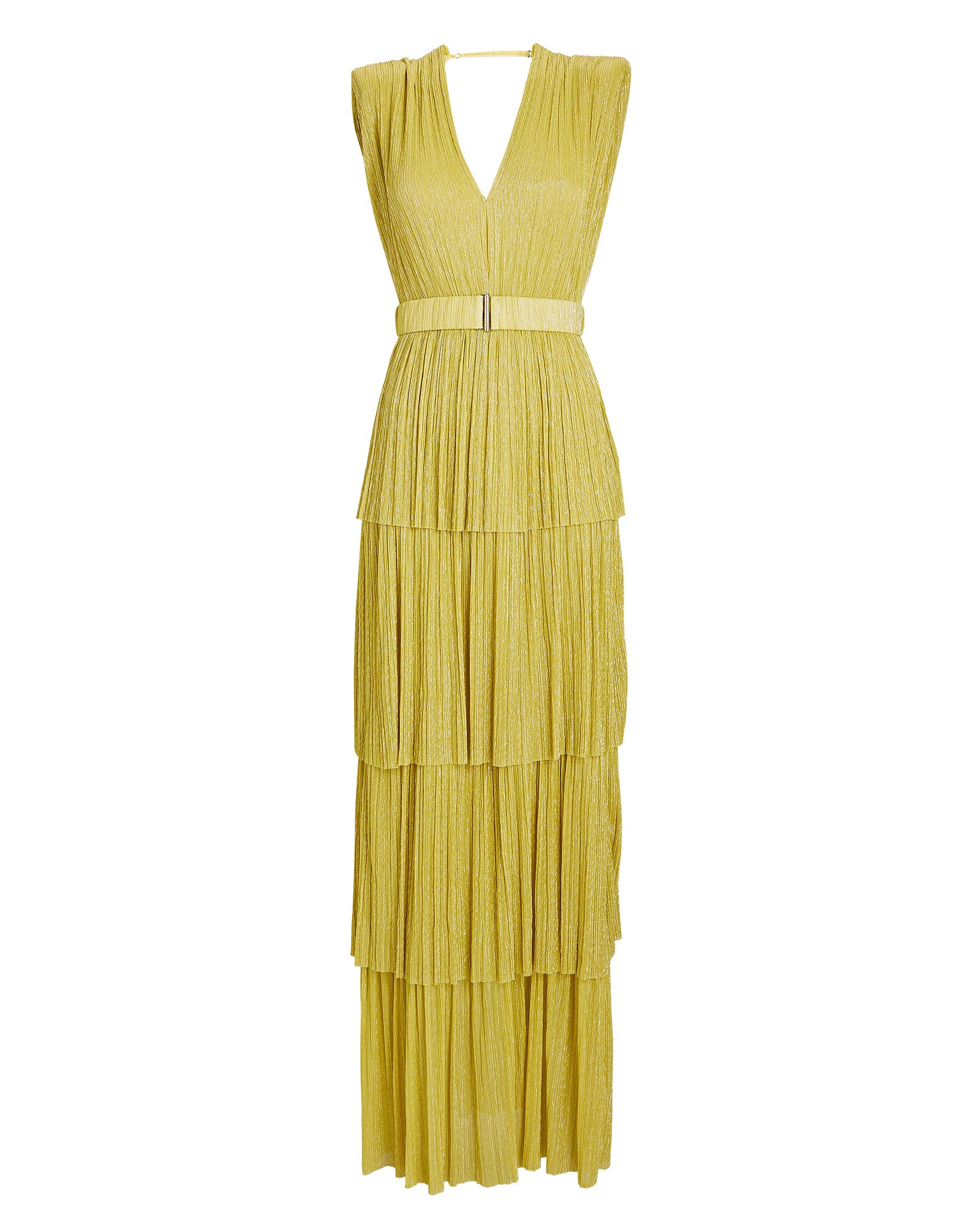 Skylar Belted Pleated Maxi Dress | INTERMIX