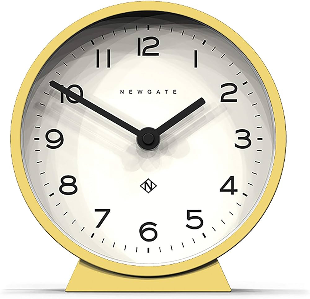NEWGATE® M Mantel Silent Sweep Mantel Clock - 'No Tick' - A Modern Mantelpiece Clock - Small Clo... | Amazon (UK)