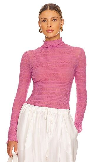 Sadie Ruched Top in Pink | Revolve Clothing (Global)
