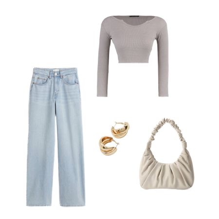 School outfit, winter fashion, 2023 fashion, basics , gold hoops , gold jewelry, jeans, longsleeve , brown, H&M , bag , outfit inspo , outfit inspiration 

#LTKFind #LTKstyletip #LTKitbag