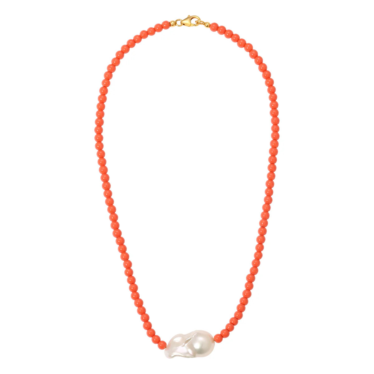 Vintage Coral Pearl Necklace | Erin Fader Jewelry Design