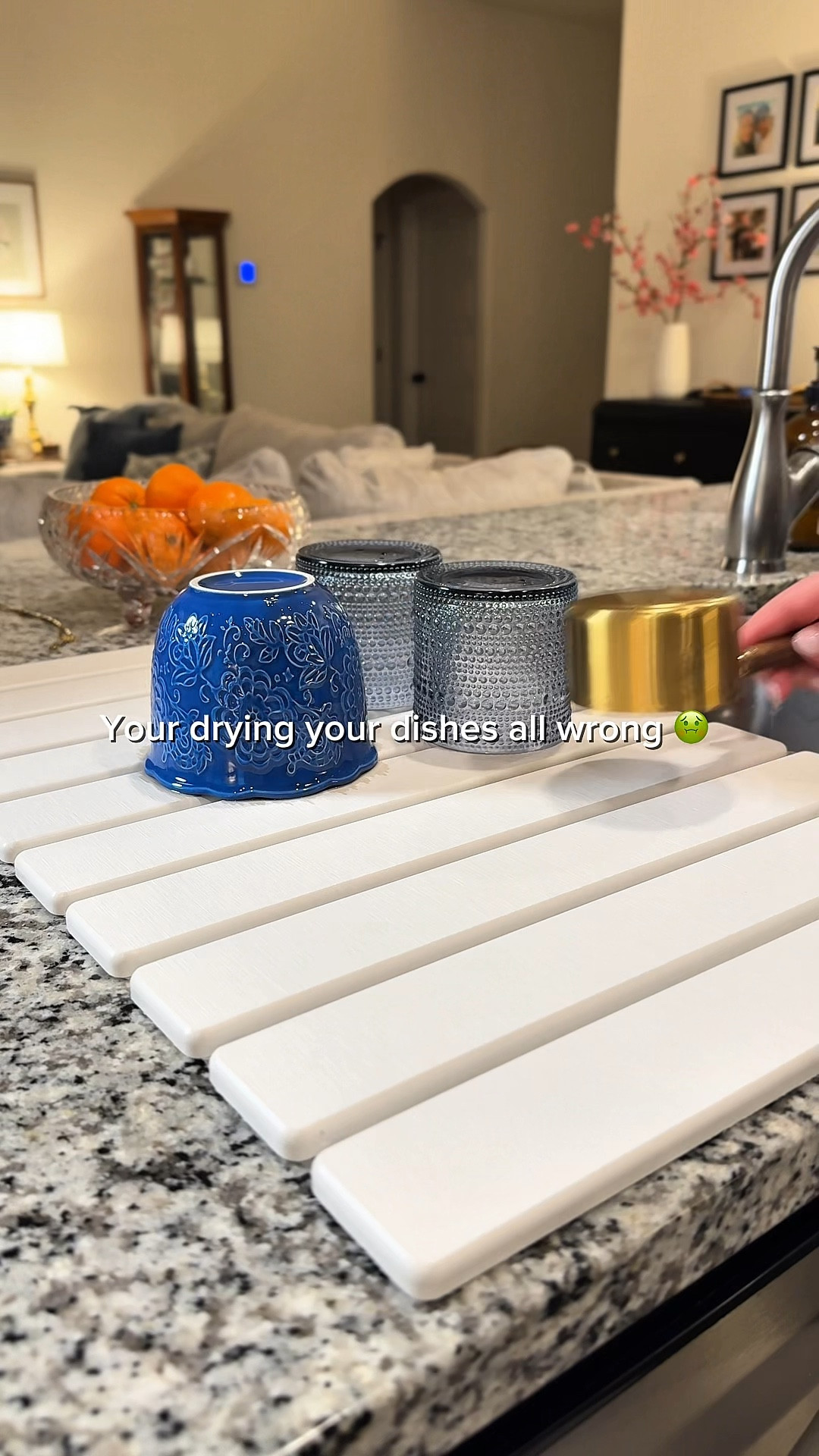 These stone drying mats look nice and they work better and don't harbor bacteria, mold or mildew #dishmat #stonedryingmat #doingdishes #dryingmat #cleaning 

#LTKHome