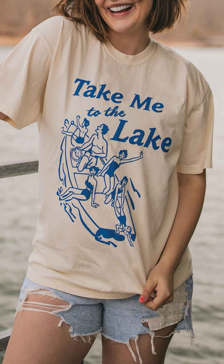 jo johnson: take me to the lake tee | RIFFRAFF
