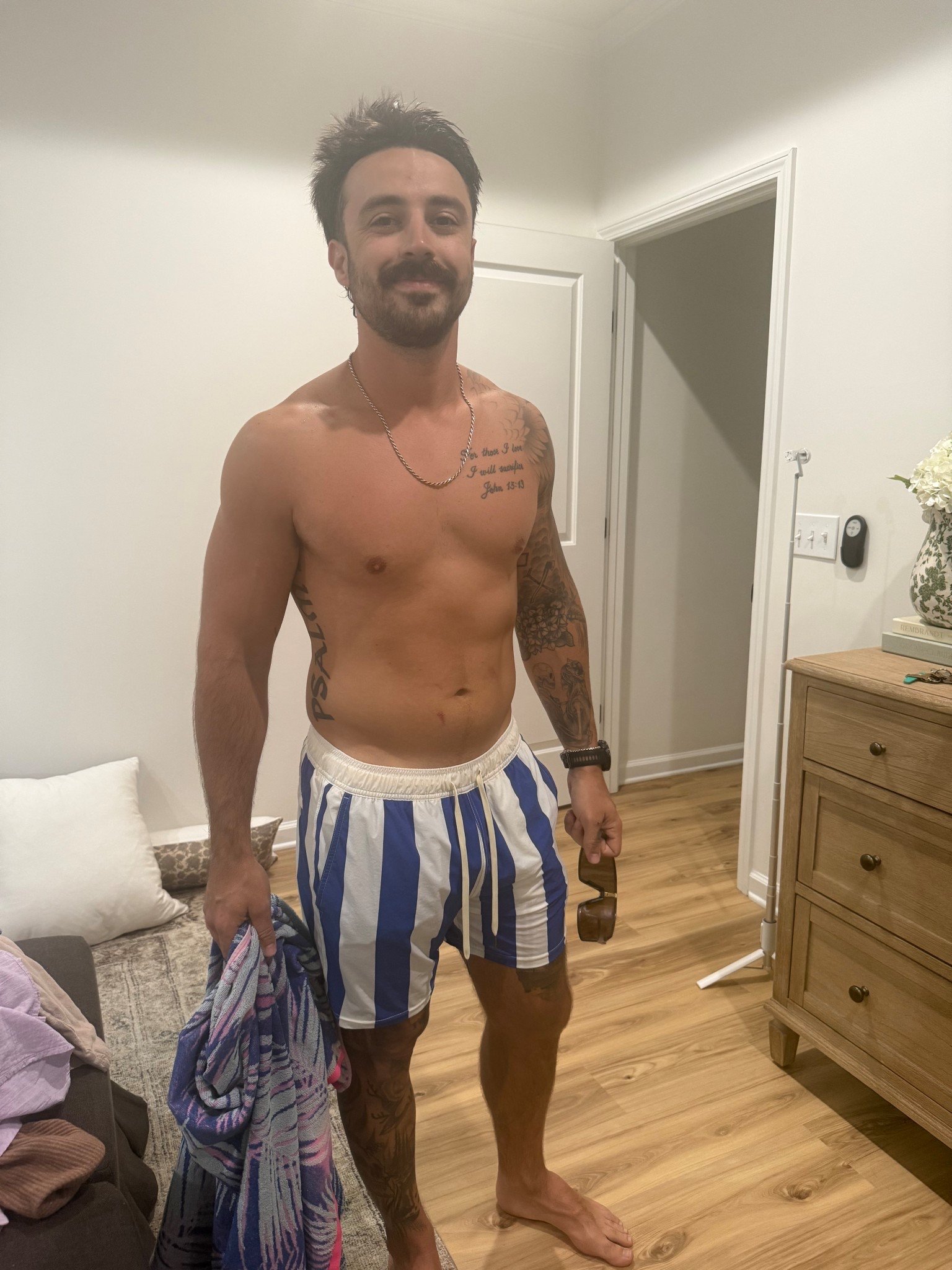 Hunter said these were super soft material! Wearing a 5” medium and on sale! 

#LTKSaleAlert #LTKSwim #LTKMens