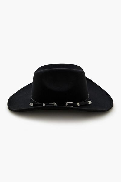 Dual Buckled-Trim Cowboy Hat | Forever 21