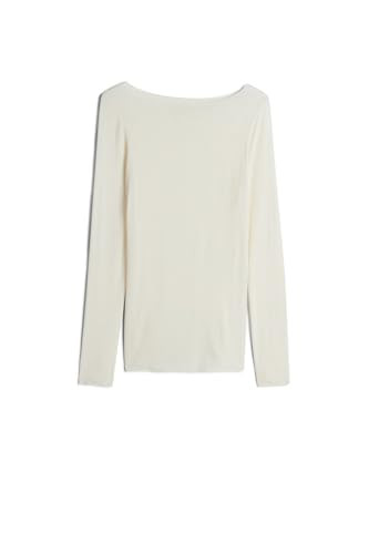 Intimissimi Woman's Boat Neck Modal Cashmere Ultralight Top in Ivory, Size S | Amazon (US)