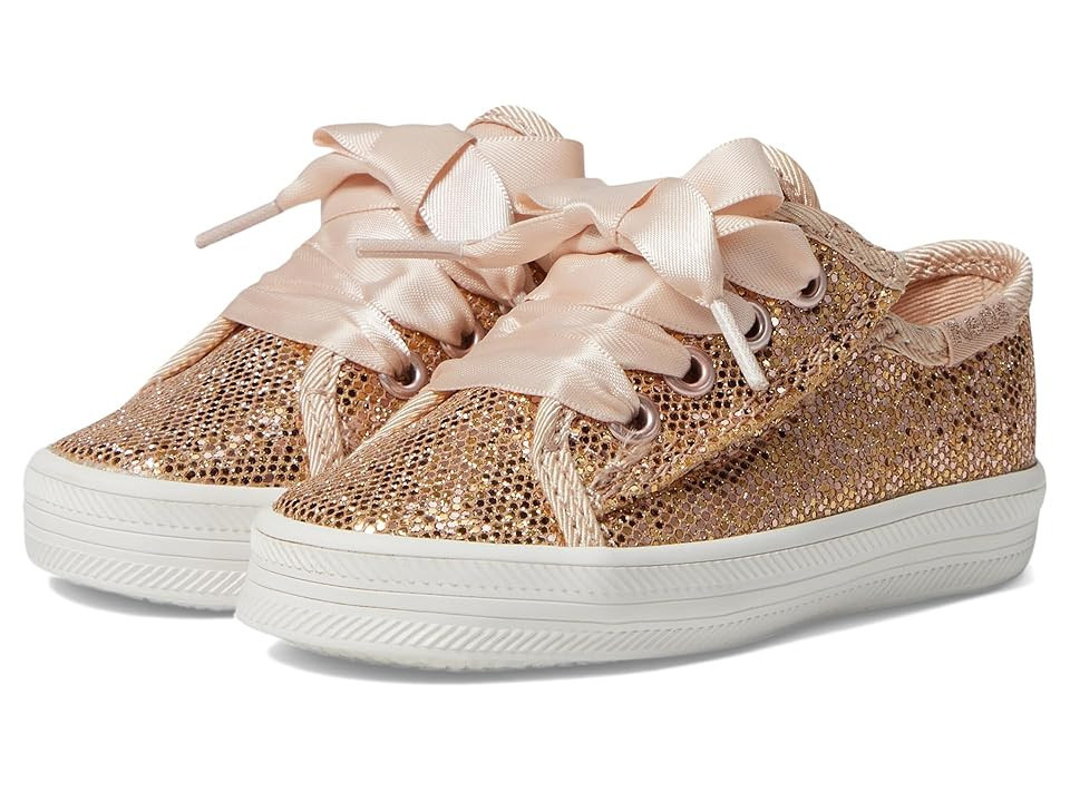 Keds Kids Kickstart Jr. Celebrations (Toddler/Little Kid) Girls Shoes Rose Gold Sparkle : 12 Little Kid M, Synthetic | Zappos