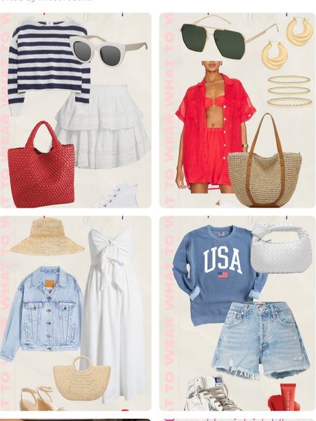 Fourth of July outfit ideas, 4th of July outfits, 4th of July inspo, red white and blue outfits 

#LTKstyletip #LTKSeasonal #LTKFind