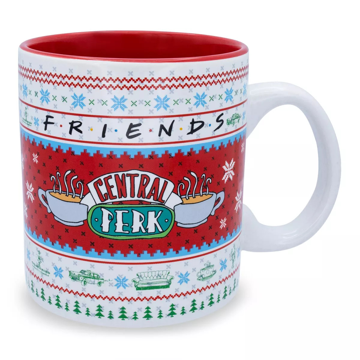 Silver Buffalo Friends Central Perk Holiday Sweater Ceramic Mug | Holds 20 Ounces | Target