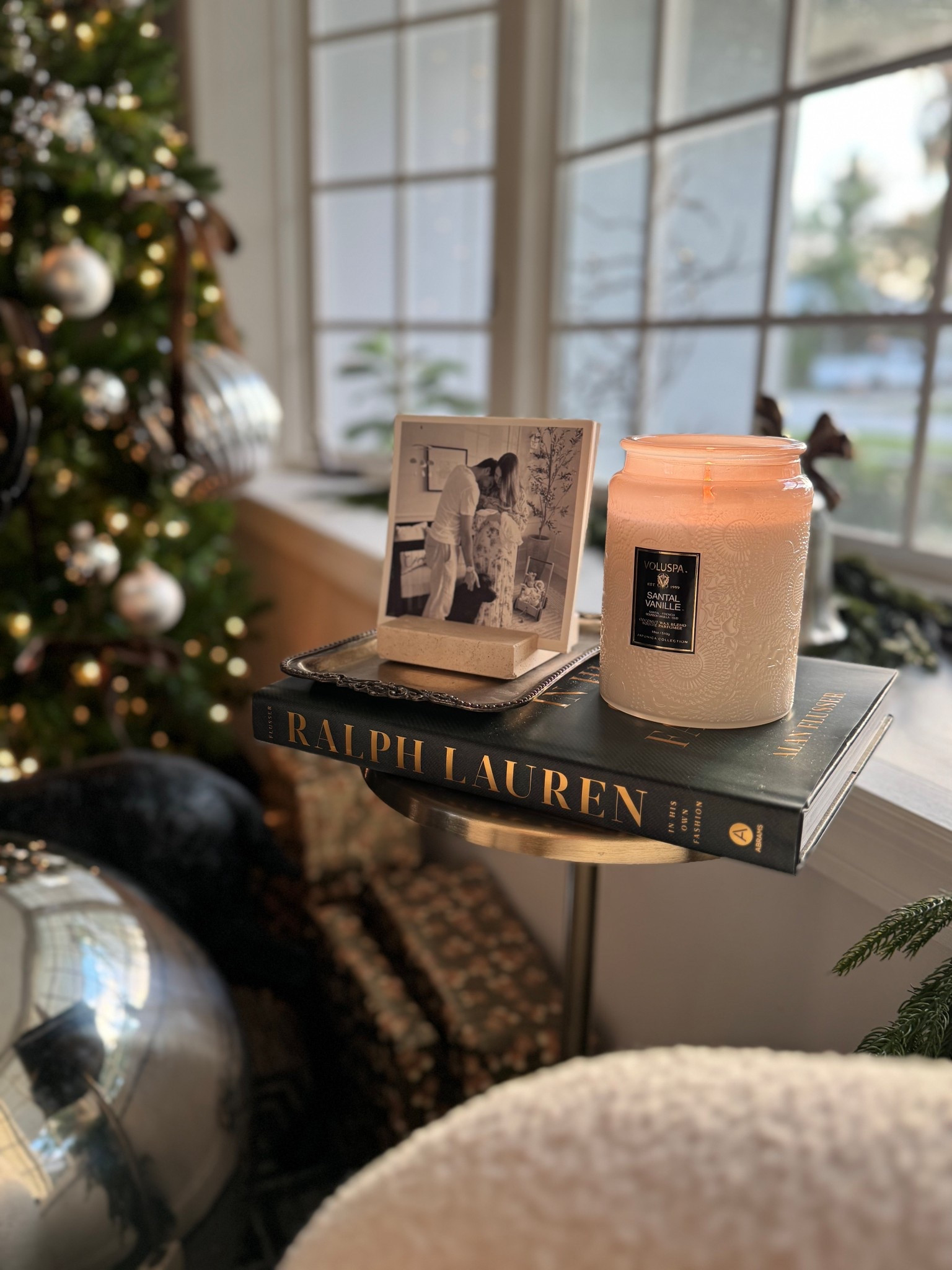 Little side table details - I can’t tell you how incredible this candle smells. 🤍✨

#LTKHoliday #LTKHome #LTKselfcare