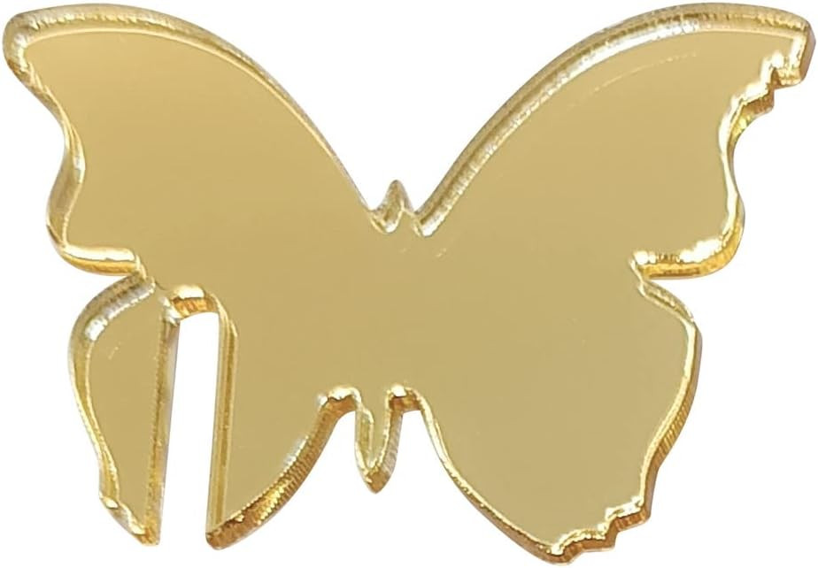 20pcs of Acrylic Drink Markers,Mirrored Butterfly Champagne Glass Markers,Blank Wedding Drink Cha... | Amazon (US)