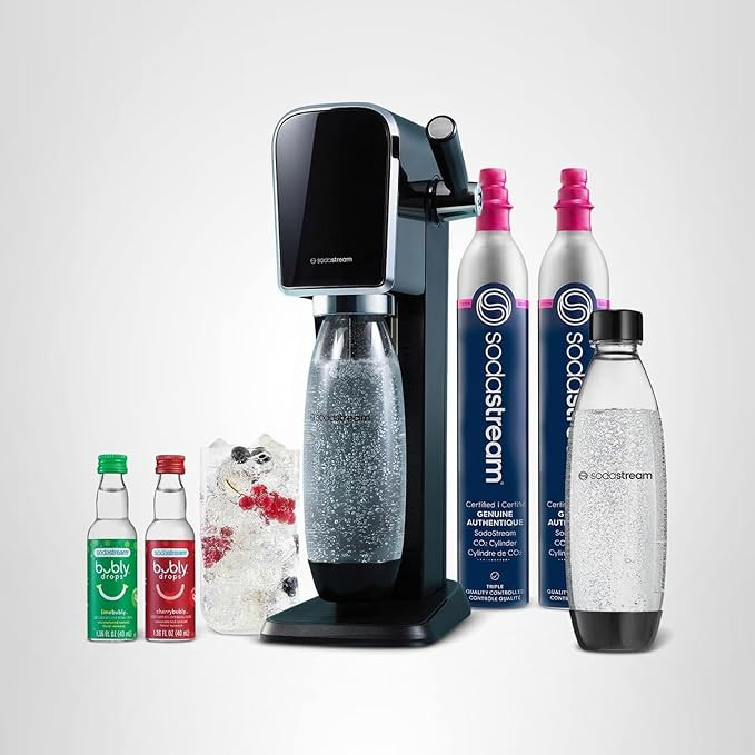 SodaStream - ART Sparkling Water Maker | VALUE BUNDLE | CQC CO2 system | Includes 2x CO2 Cylinder... | Amazon (US)