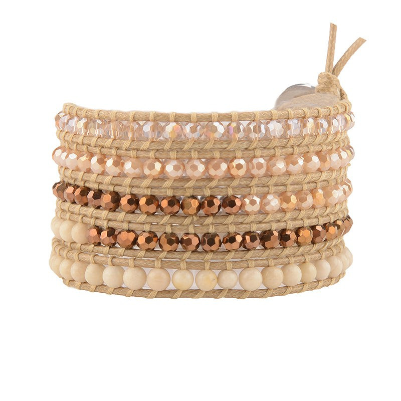 Amber & Peach Crystals on Natural | Victoria Emerson