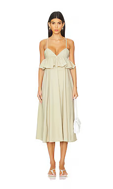 WeWoreWhat Peplum Midi Dress in Tidal Foam from Revolve.com | Revolve Clothing (Global)