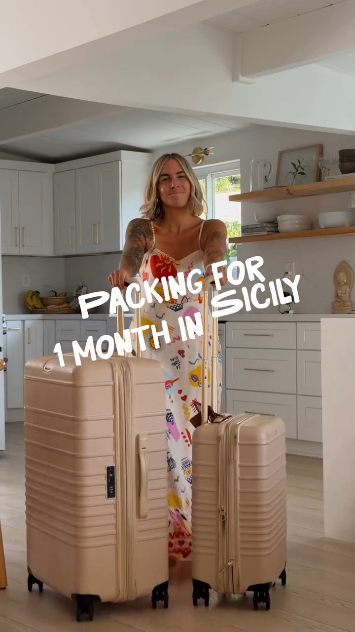 Apparently there are people who can pack for a month in Italy using the 5-4-3-2-1 method and a carry-on.

I admire them.
I support them.
I am not them. 😂

After enough trips to Sicily, I’ve developed my own packing philosophy: practical essentials, a few completely impractical outfits reserved for very specific Sicilian moments, and absolutely no regrets.

See you in Sicily! 

P.S. Rosie completed her mandatory suitcase inspection.

#packwithme #sicily #italytravel #sicilytravel #ortigia