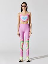 Pastel Psychedelic Heart Duo Knit Legging | Carbon38