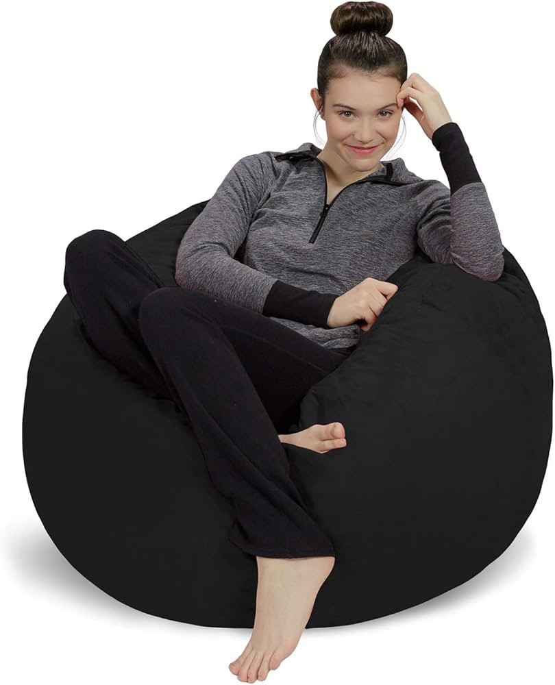Sofa Sack - Plush, Ultra Soft Bean Bag Chair with Microsuede Cover - Stuffed Memory Foam Filled F... | Amazon (US)