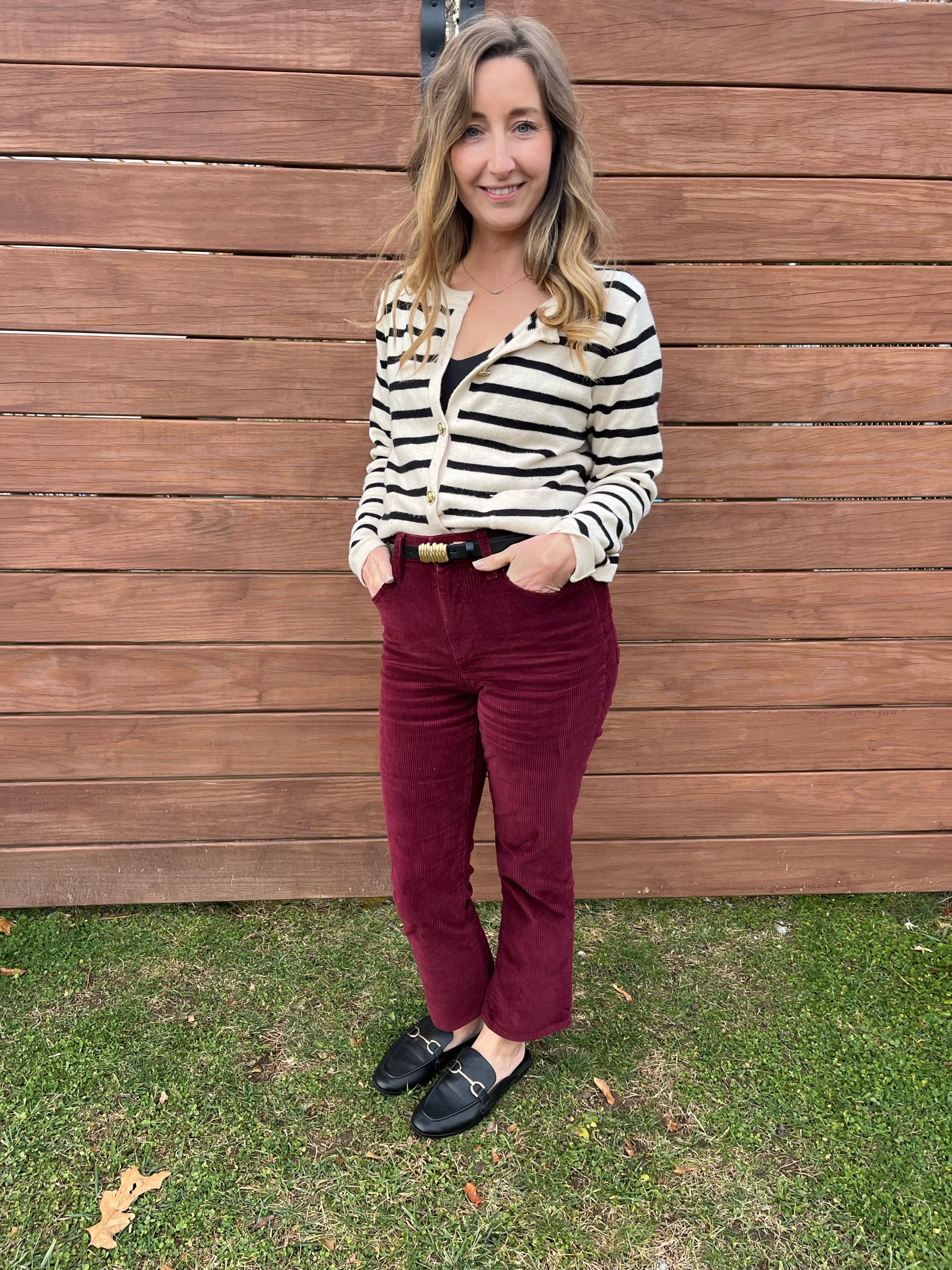 Fall outfit transition to holiday 