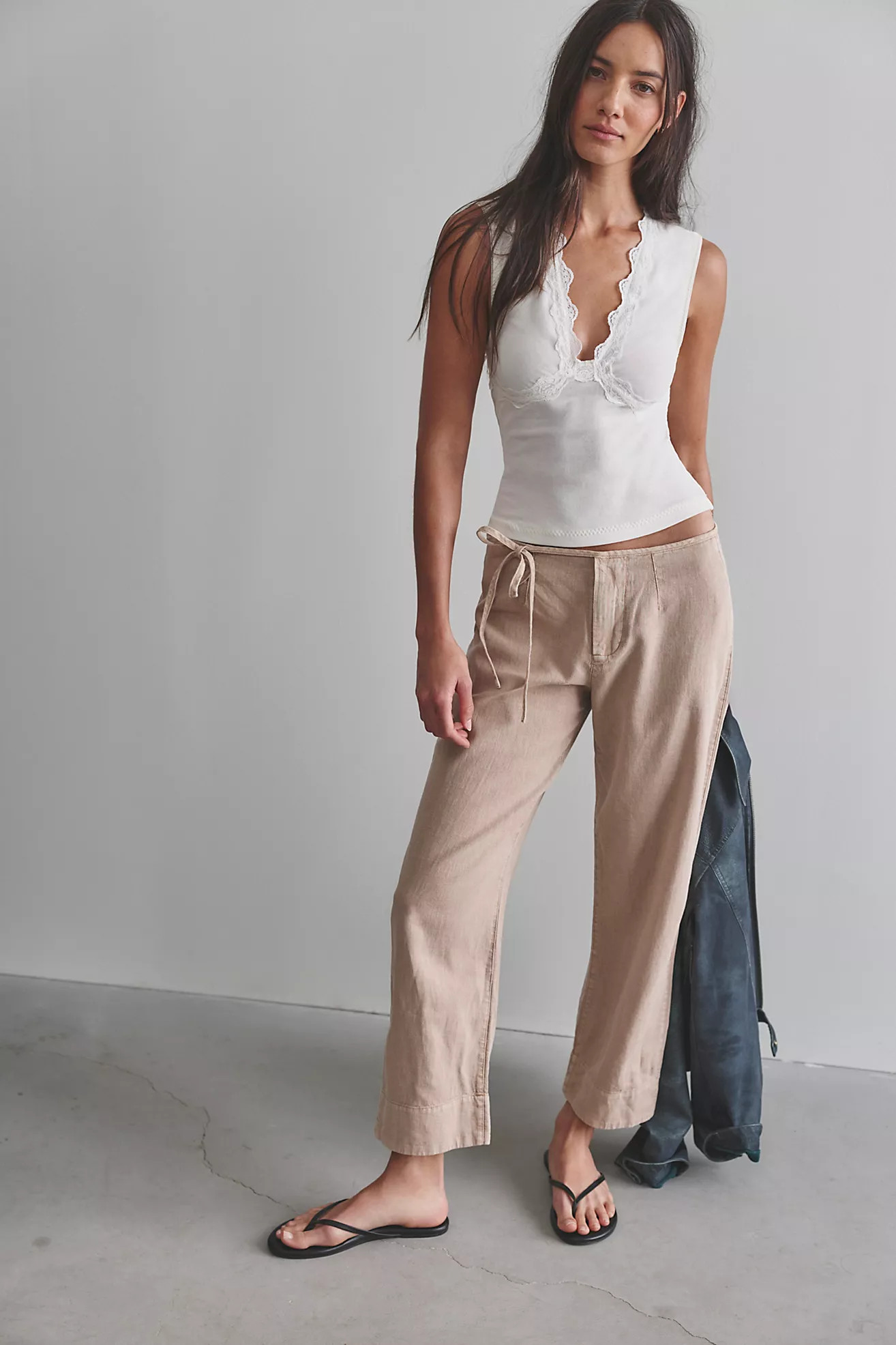 Amelia Side-Tie Linen Pants | Free People (Global - UK&FR Excluded)