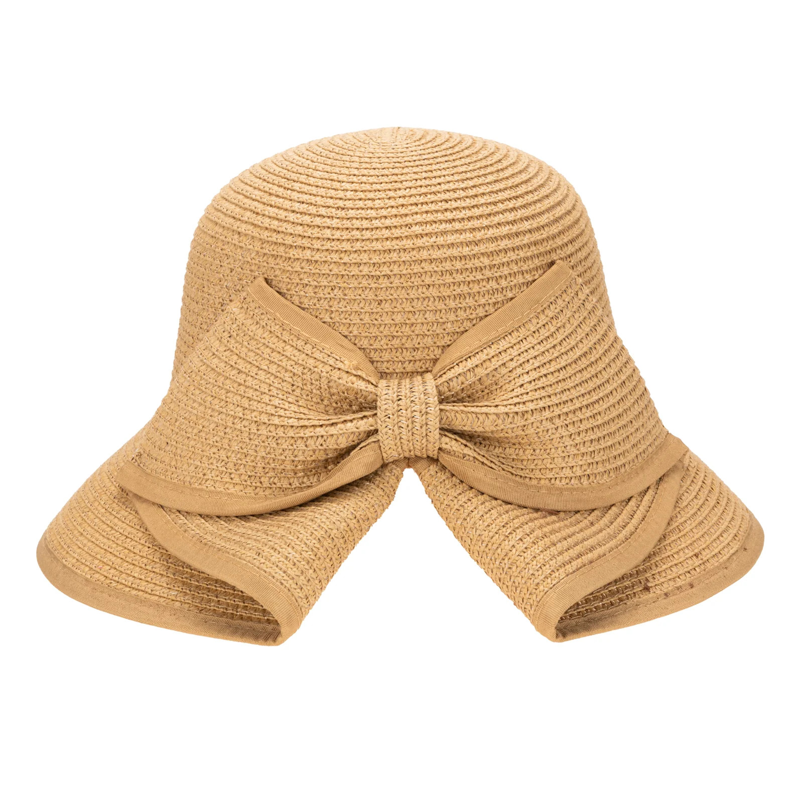 Petal - Paper Braid Bucket with Bow | San Diego Hat Company