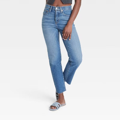 Women's Mid-Rise 80's Slim Fit Jeans - Universal Thread™ Blue 8 | Target