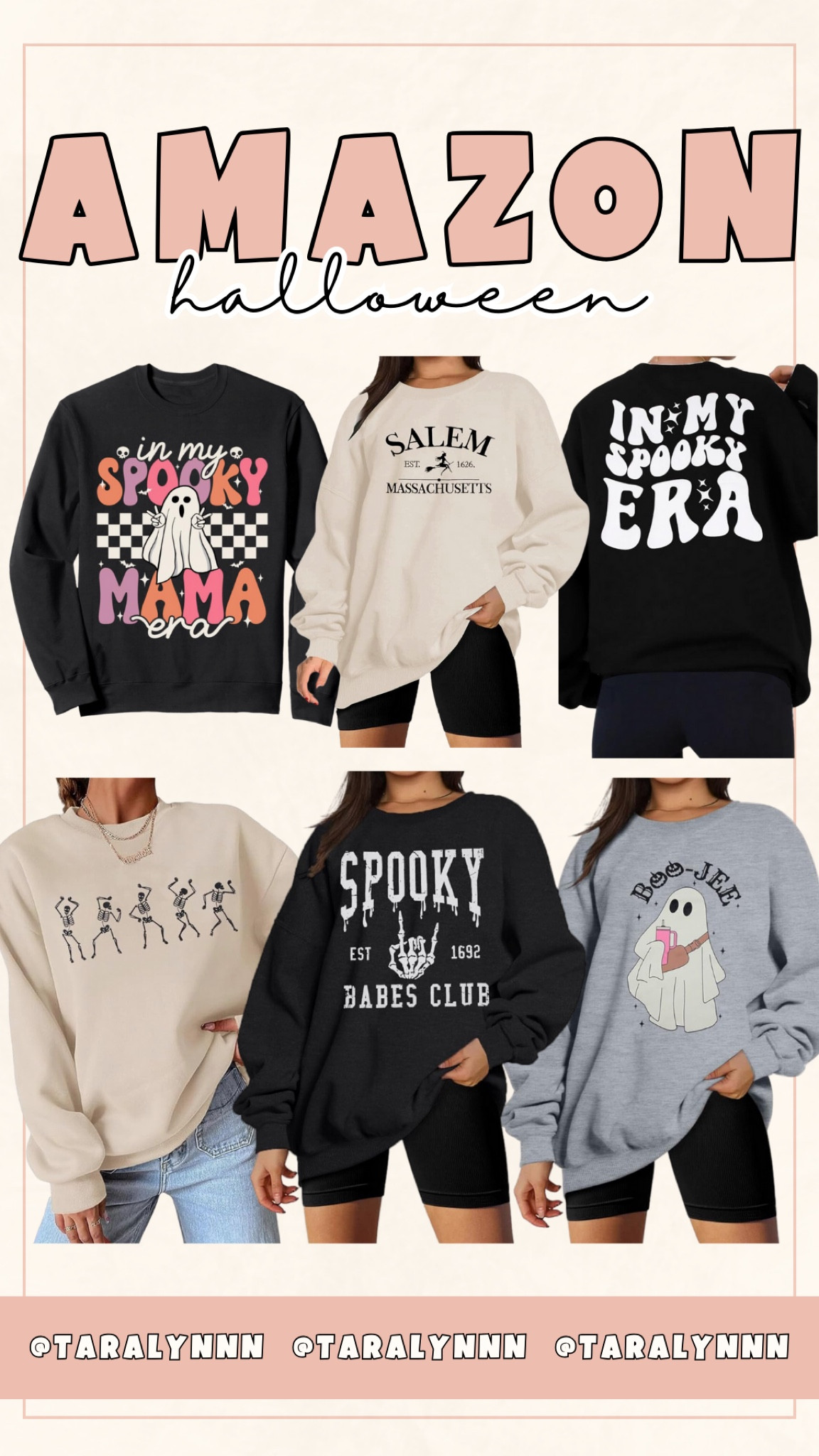 Amazon Halloween Sweatshirts! 🩷🎃👻

#amazon #amazonsweatshirt #spooky #ghost #halloween #mama #mom #skeleton #salem #witch #outfit #halloweenoutfit

#LTKStyleTip #LTKSeasonal #LTKFindsUnder50