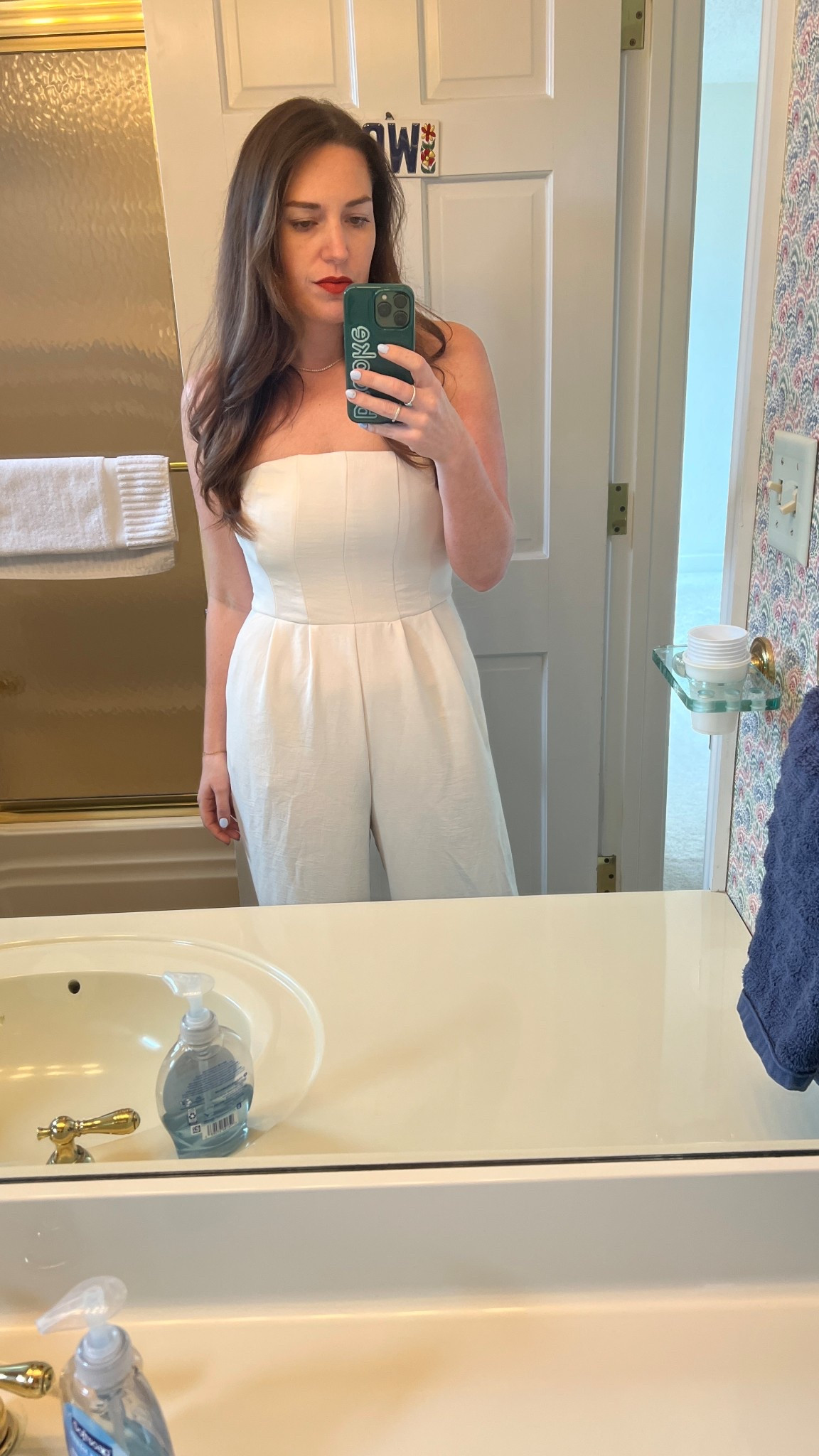 This strapless jumpsuit from Target is extremely flattering! Plus, it has pockets! Also, it comes in 4 colors. 

#LTKPetite #LTKStyleTip #LTKFindsUnder50