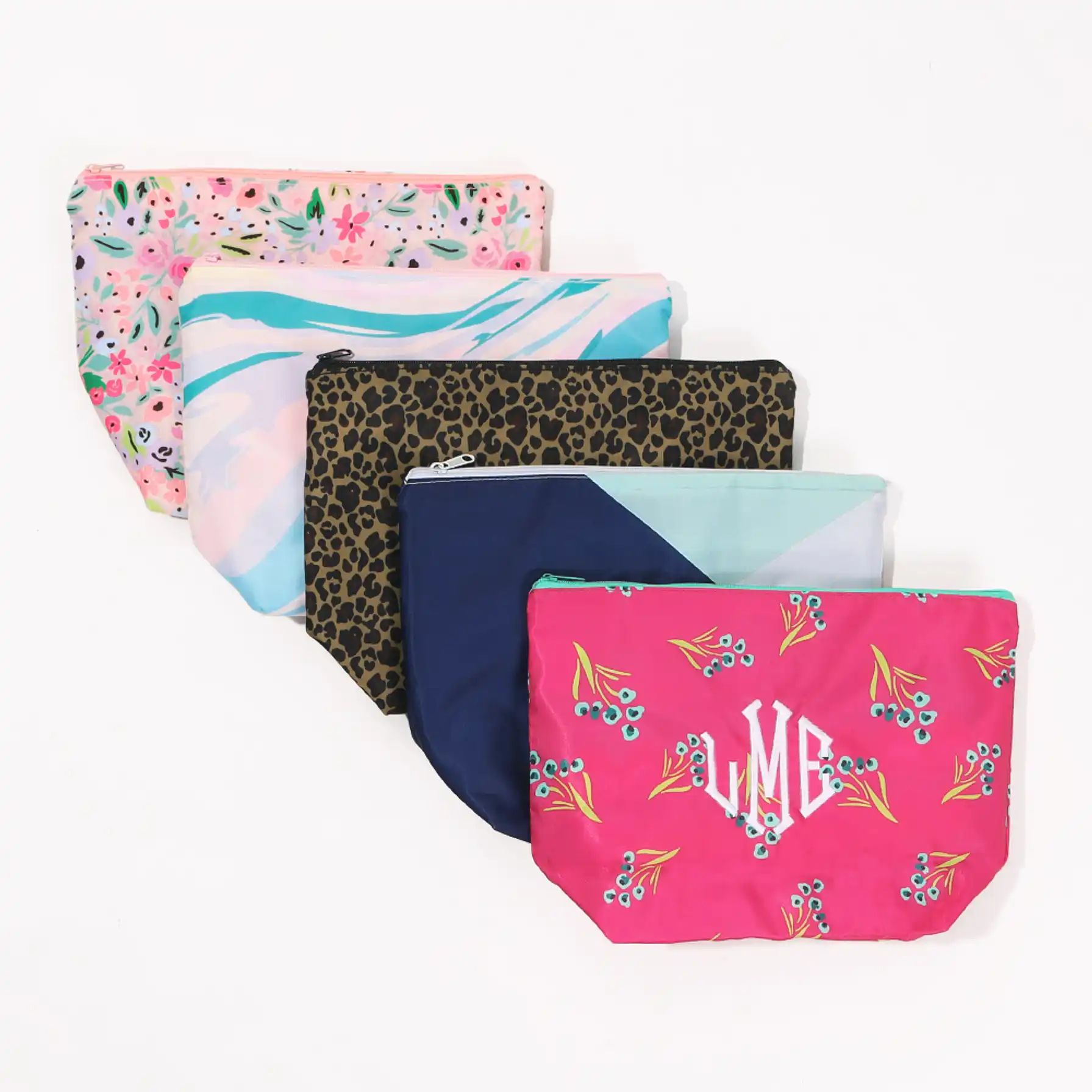 Monogrammed Packable Cosmetic Bags | Marleylilly