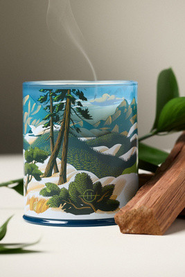 Glasshouse Fragrances Woody Chalet Chic Glass Candle | Anthropologie (US)
