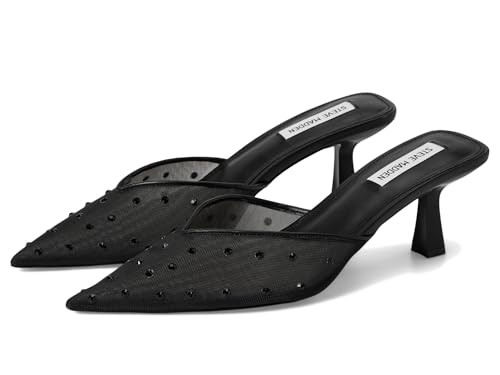 Steve Madden Women's Mod Pump, Black Mesh, 6.5 | Amazon (US)