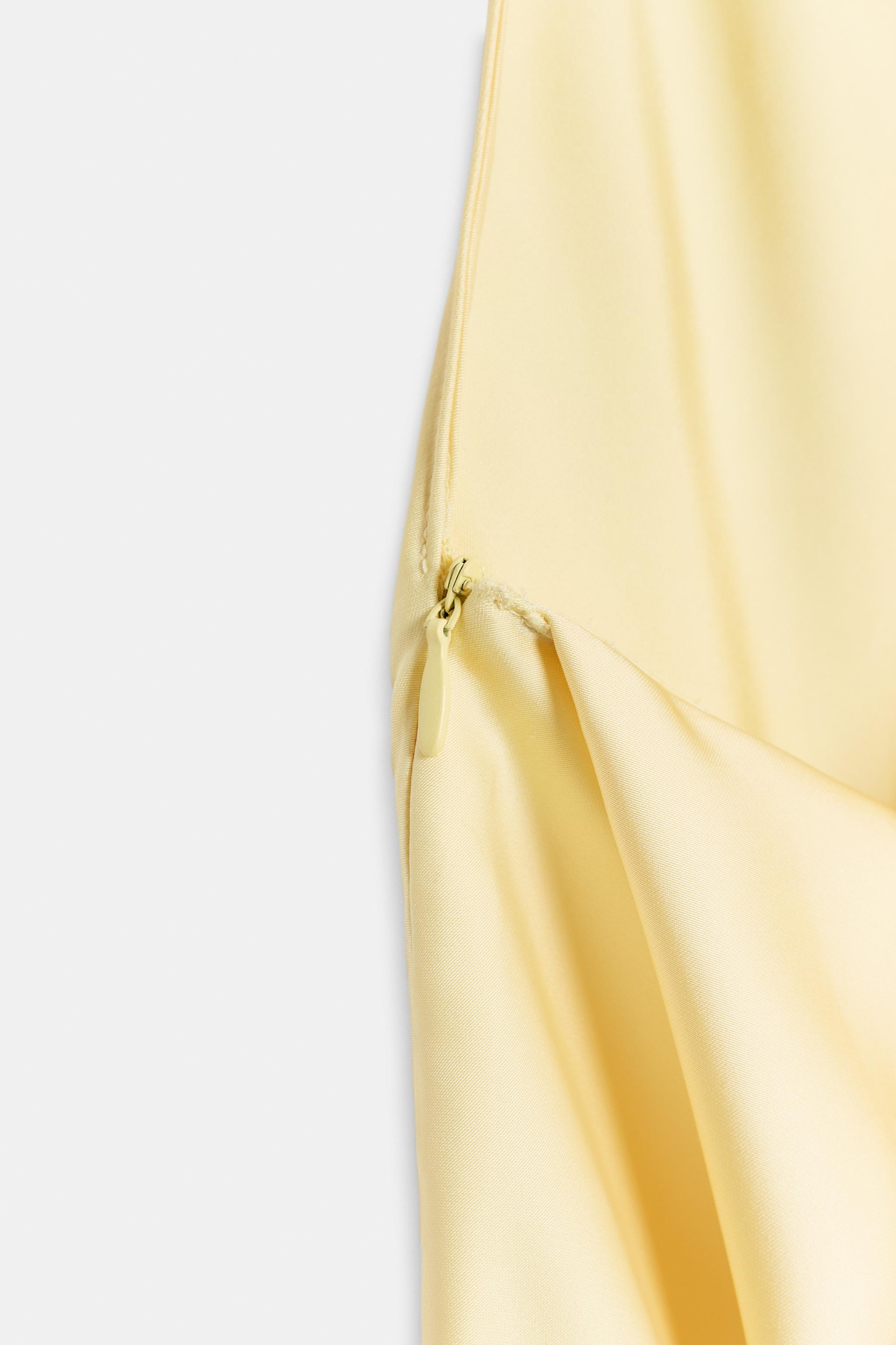 DRAPED HALTER MIDI DRESS WITH OPEN BACK | Zara US