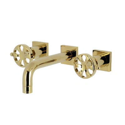 Kingston Brass Belknap Two-Handle 3-Hole Wall Mount Bathroom Faucet | Wayfair North America