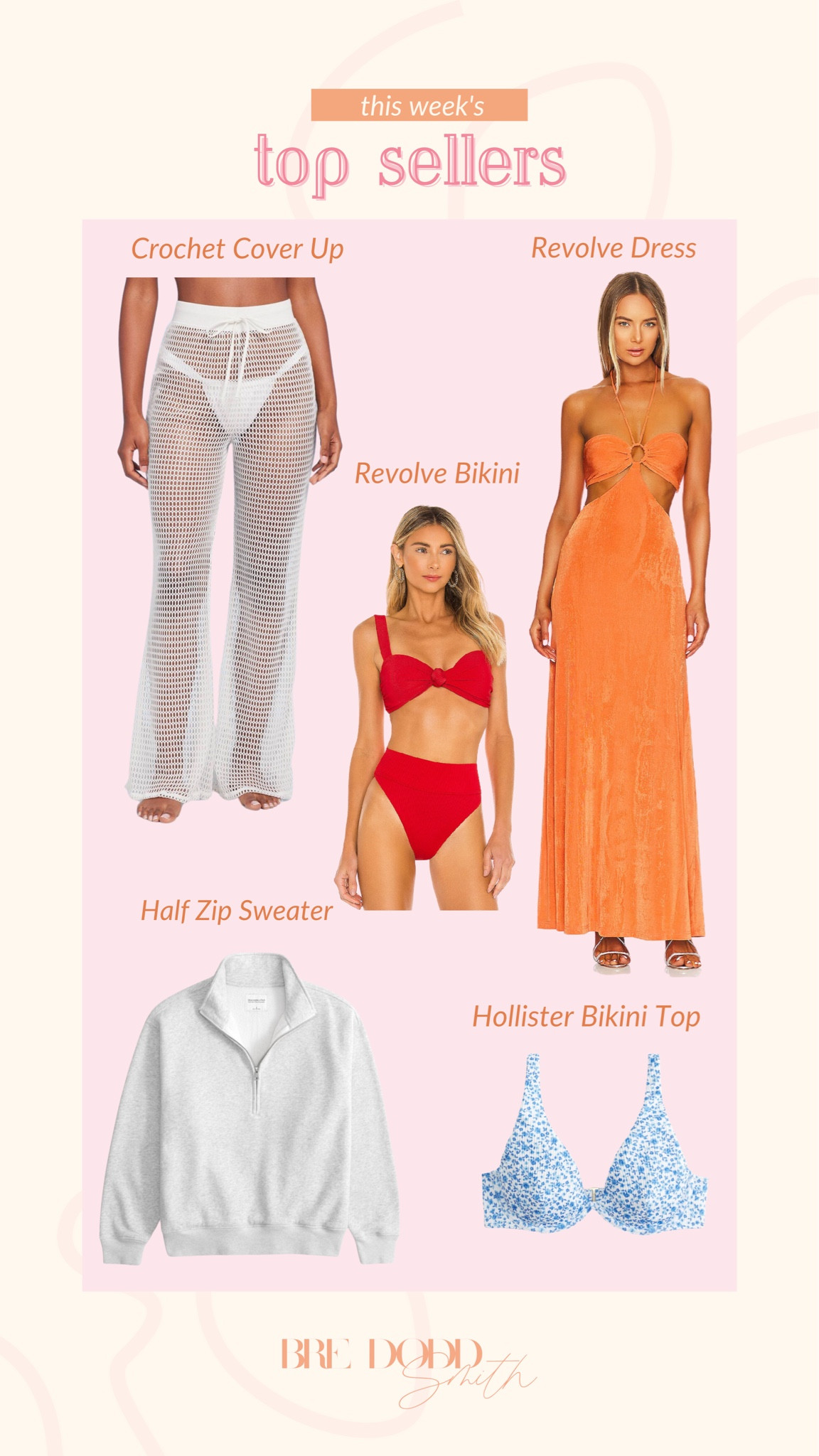 Rounding up this weeks top sellers! We are loving the crochet cover up and revolve swim! These are perfect for a vacation! 

Weekly favorites, revolve maxi dress, revolve dresses, revolve bikinis, revolve, Target, croquet cover up, Abercrombie zip sweater, Hollister bikini 

#LTKswim #LTKstyletip #LTKSeasonal