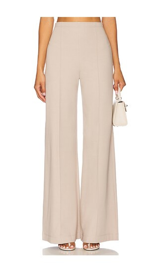 Ponte Knit Wide Leg Pant in Clay | Revolve Clothing (Global)