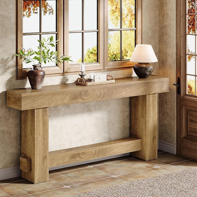 Tribesigns 70.9" Entryway Console Table, Extra Long Wooden Farmhouse Sofa Table Behind Couch, Mod... | Amazon (US)