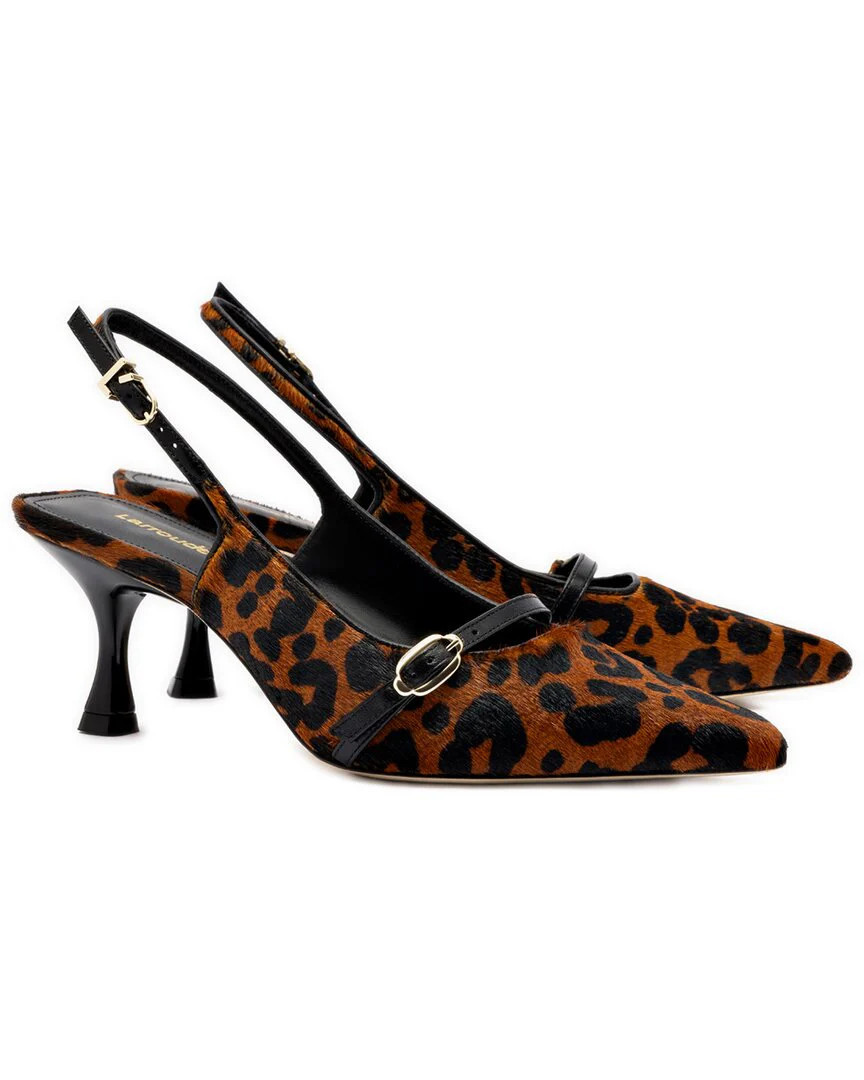 Larroude Ines Leather Pump | Shop Simon