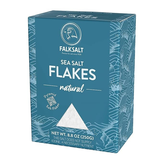 Falksalt - Natural Sea Salt Flakes, Light & Crunchy Gourmet Sea Salt Flakes for Cooking, Baking, ... | Amazon (US)