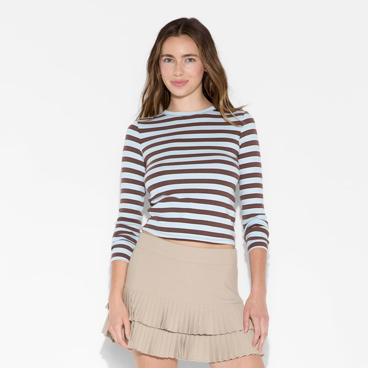 Women's Long Sleeve Printed Crewneck T-Shirt - Wild Fable™ | Target