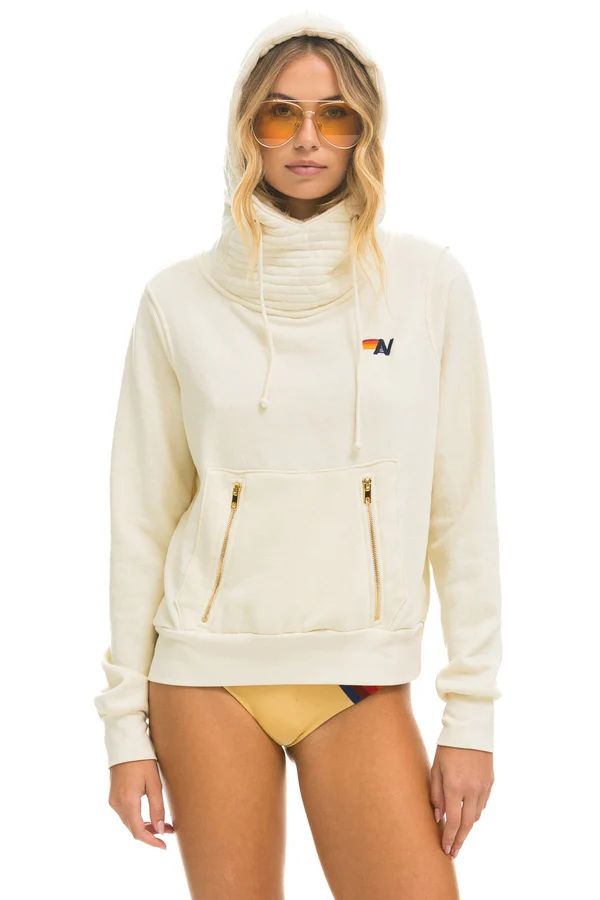 NINJA PULLOVER HOODIE - VINTAGE WHITE | Aviator Nation