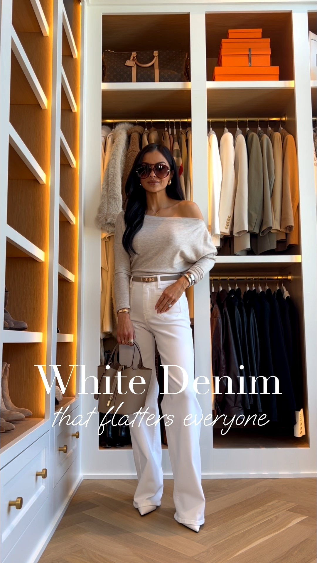 The best white jeans that flatter everyone 
Frame white jeans wearing a 24 - paired with Zara spring jackets, affordable Zara sweaters, Amazon designer inspired accessories (love the Hermes look belt and bag).

Work outfits, winter denim, denim outfits, white denim, miamiamine outfits 

#LTKPetite #LTKSeasonal #LTKOver40