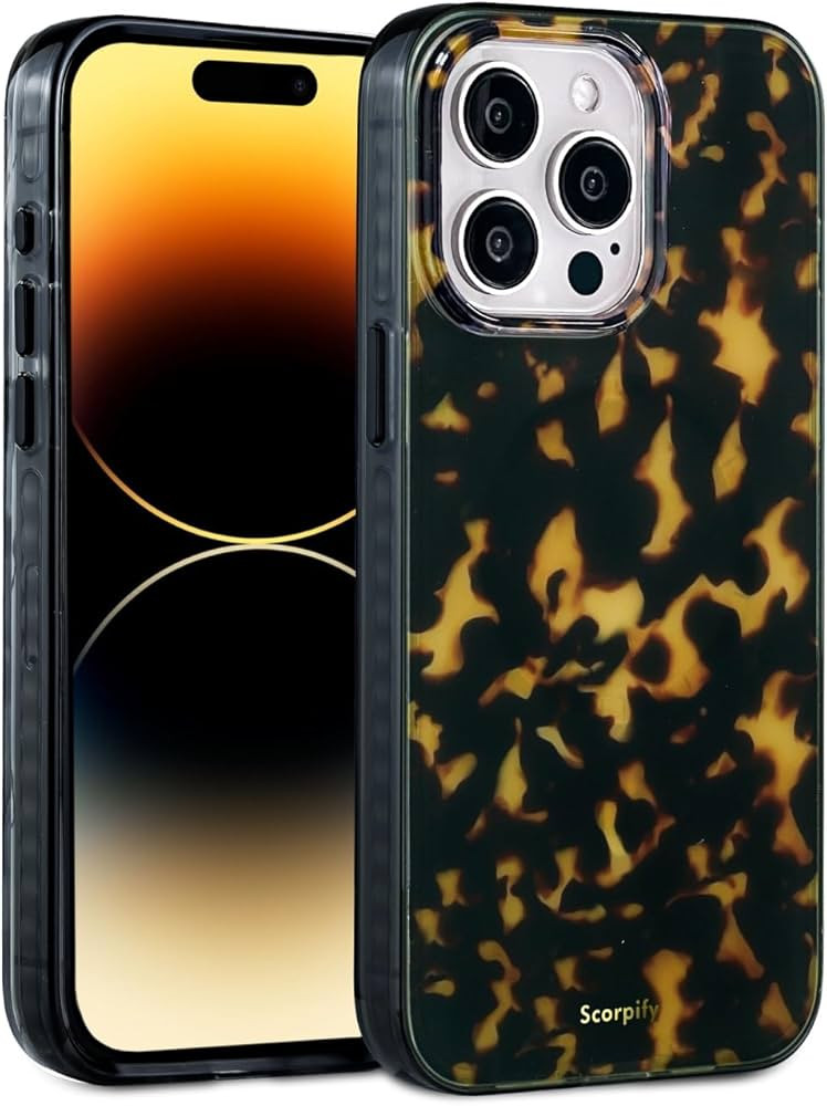 for iPhone 15 Pro Max Case [Compatible with MagSafe] with Dark Brown Tortoise Shell Design, Cute ... | Amazon (US)