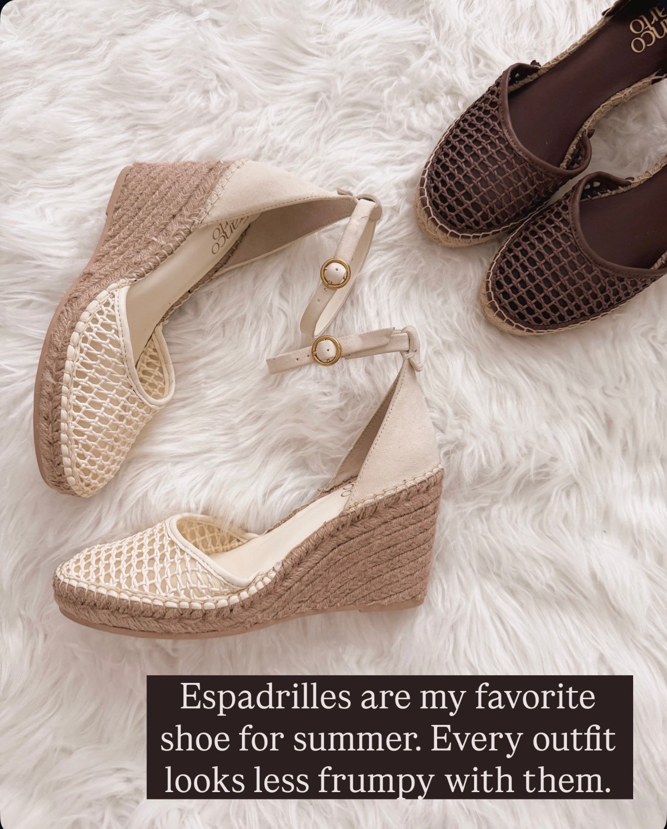 I'm obsessed with how espadrilles instantly elevate any summer look from basic to chic.

summer espadrilles wedge sandals neutral shoes ankle strap flattering vacation outfits resort wear comfortable walking shoes woven texture

#LTKOver40 #LTKSeasonal #LTKWorkwear