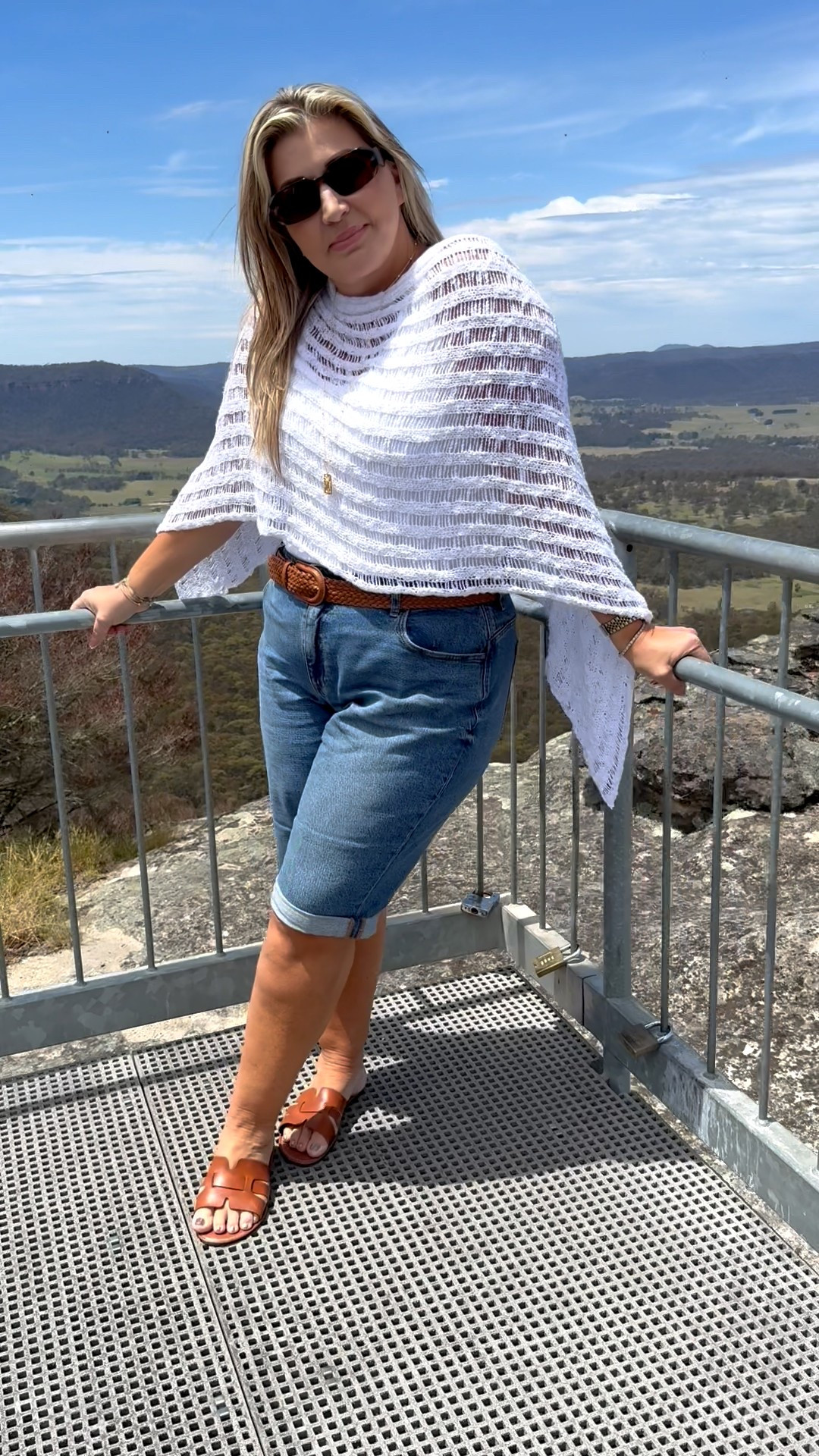 Found these jeans shorts very generous. I’m wearing size 18 which is my normal size but I could’ve easily sized down to a 16. 

The popcorn poncho is from Kehet. Visit their website directly. There’s no link available here. 

#LTKmidsize #LTKplussize #LTKaustralia