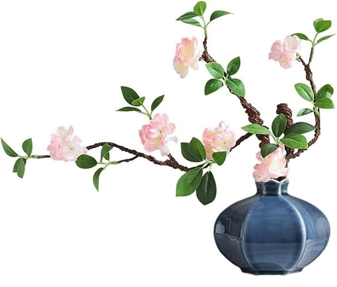 Artificial Flowers Ceramic Vase Bouquet Ornament Simulation Flower Set Living Room Entrance Decor... | Amazon (US)