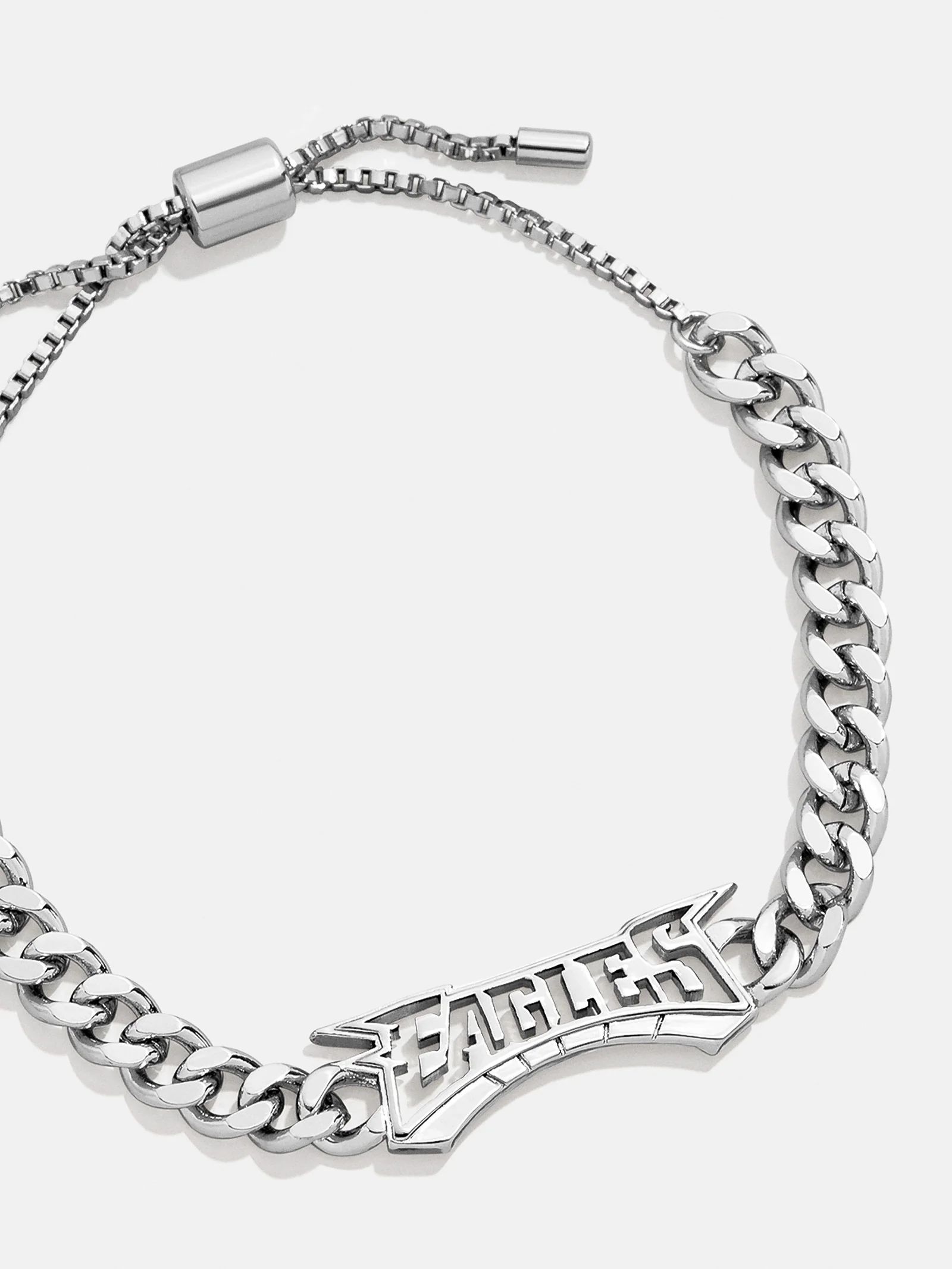 Philadelphia Eagles NFL Silver Curb Chain Bracelet | BaubleBar (US)