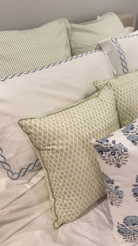 Perfect pillow combos for lovers of blue, green, and white!

#LTKhome #LTKSale #LTKunder50
