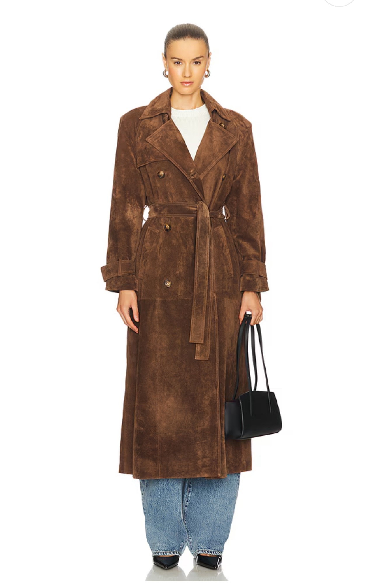 Suede trench coats for fall 2025