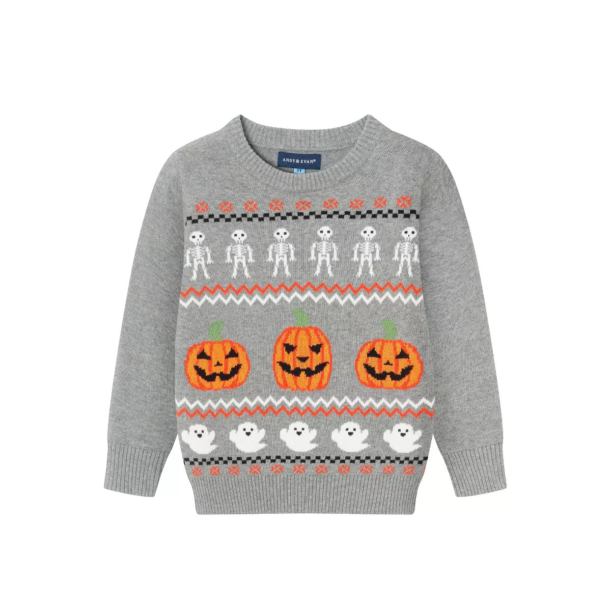 Andy & Evan  Toddler  Intarsia Halloween Sweater | Target